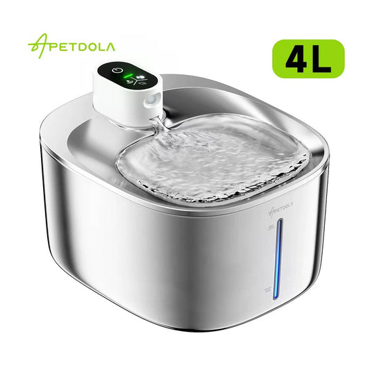 Apetola pet water fountain with 4L capacity on a white background