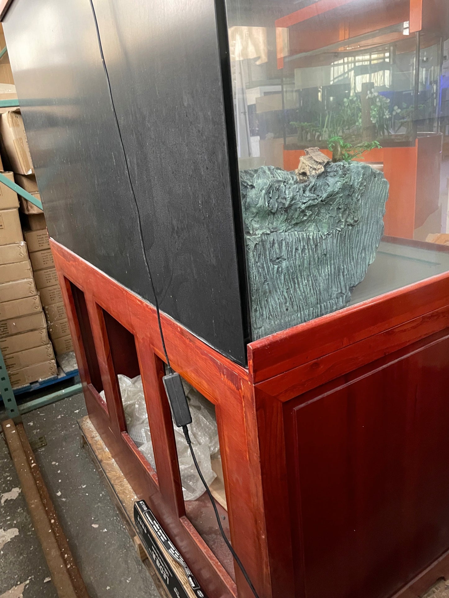 SOLID WOOD 160 Gallon Ultraclear Starphire Glass Reef-Ready Aquarium