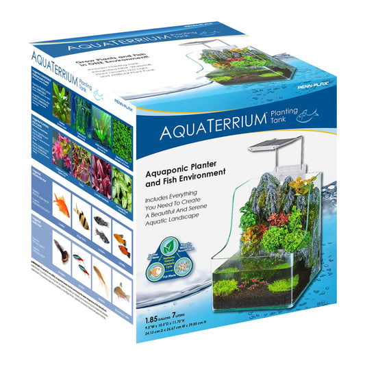 Aquaterrium planting tank packaging on a white background