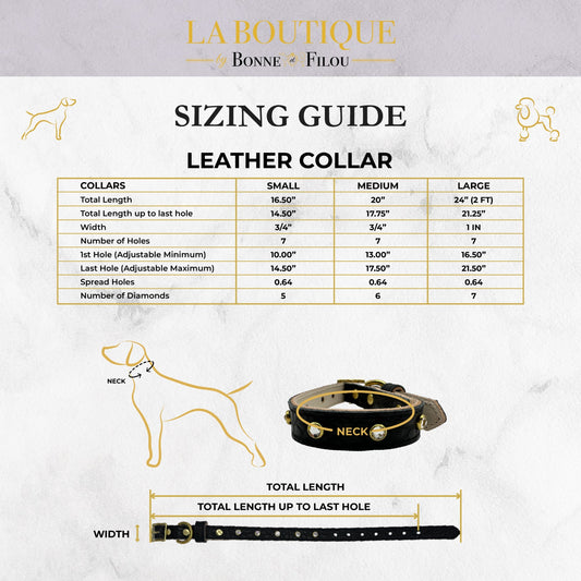 Plain Leather Dog Collar - Image 2