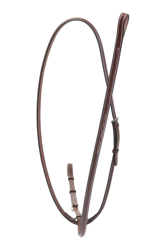 Brown horse bridle on a white background