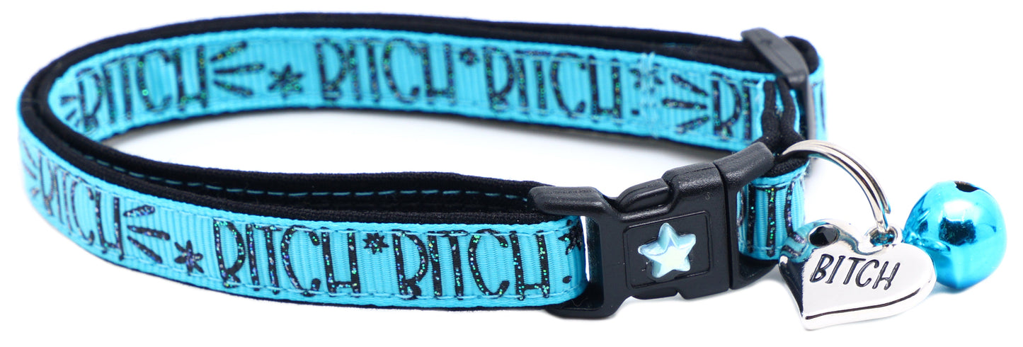 Bitch 2 Breakaway Cat CollarBitch 2 Breakaway Cat Collar