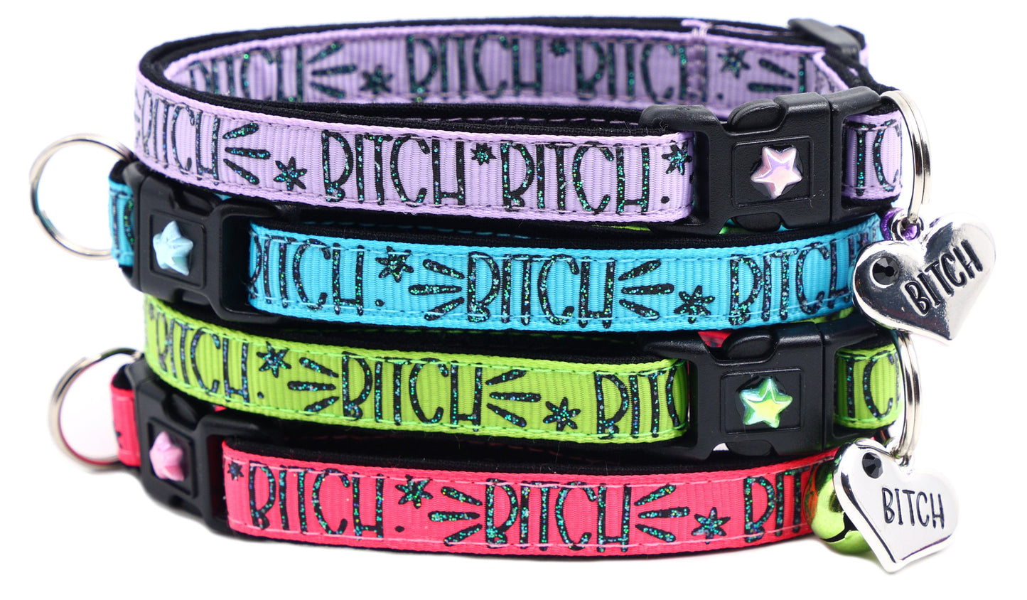 Bitch 2 Breakaway Cat CollarBitch 2 Breakaway Cat Collar