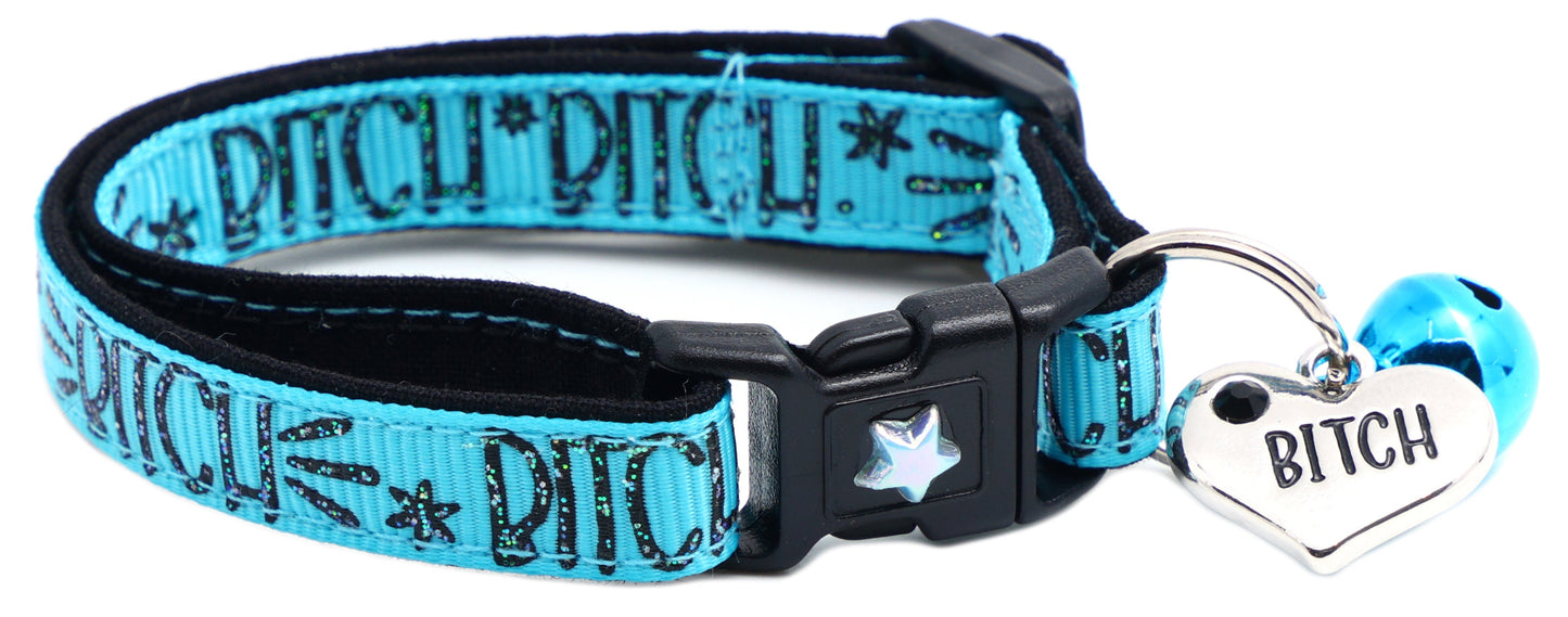 Bitch 2 Breakaway Cat CollarBitch 2 Breakaway Cat Collar