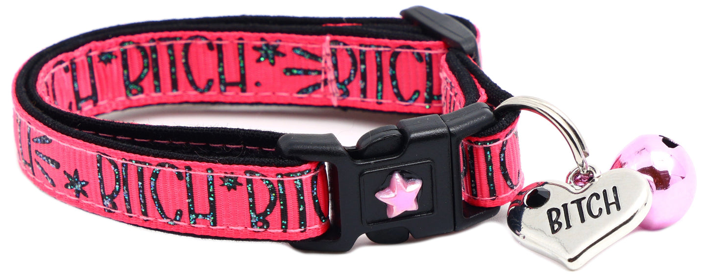 Bitch 2 Breakaway Cat CollarBitch 2 Breakaway Cat Collar