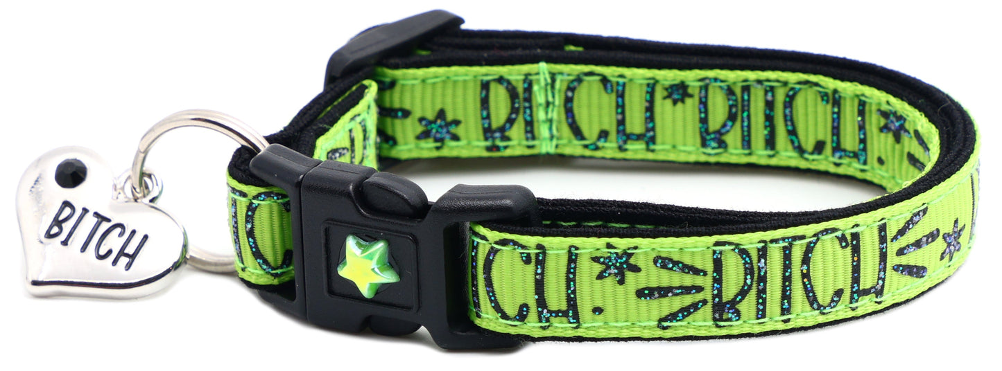 Bitch 2 Breakaway Cat CollarBitch 2 Breakaway Cat Collar