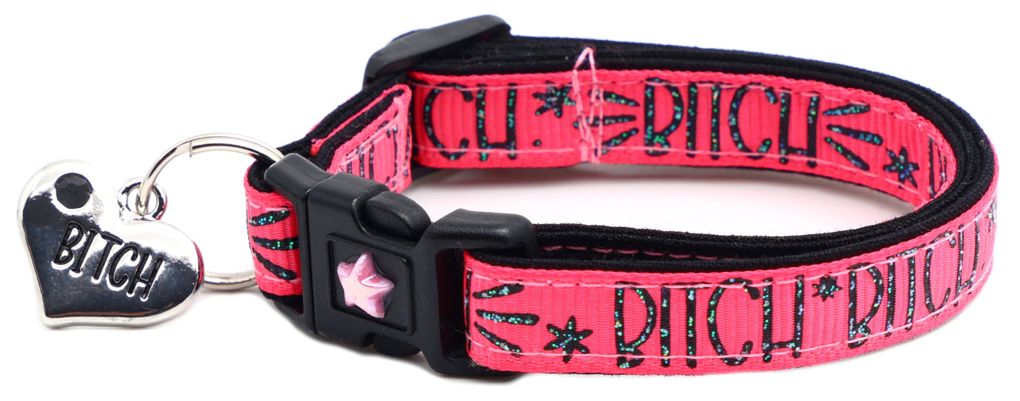 Bitch 2 Breakaway Cat CollarBitch 2 Breakaway Cat Collar
