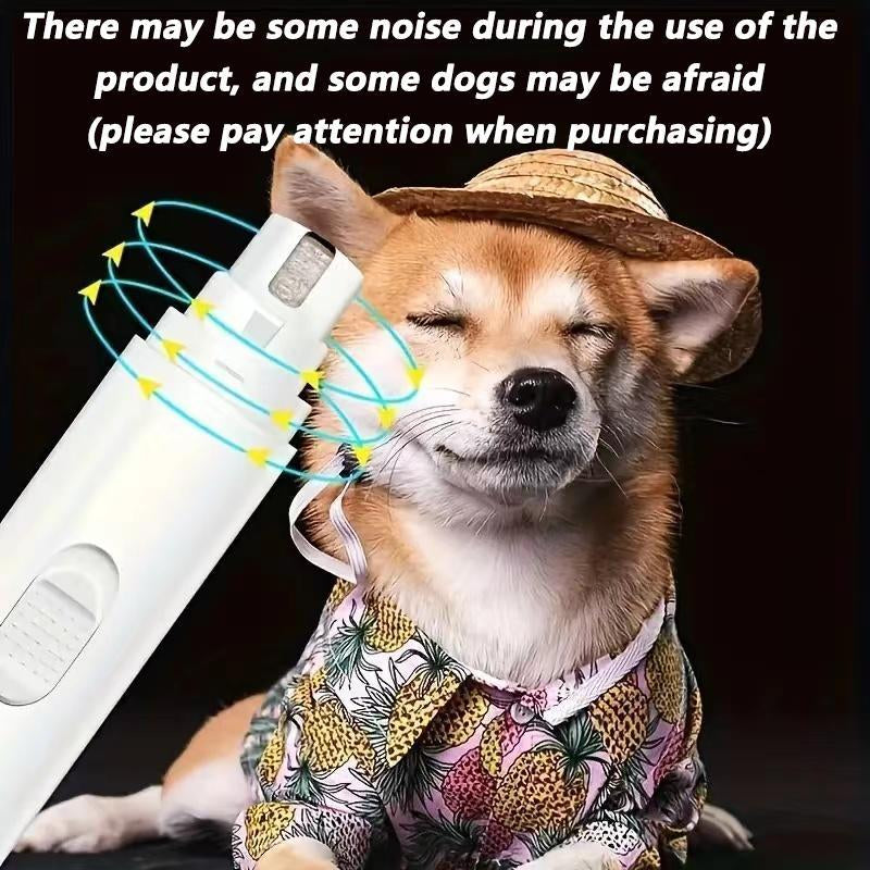 Dog wearing a straw hat and pajamas with a product on a dark background.