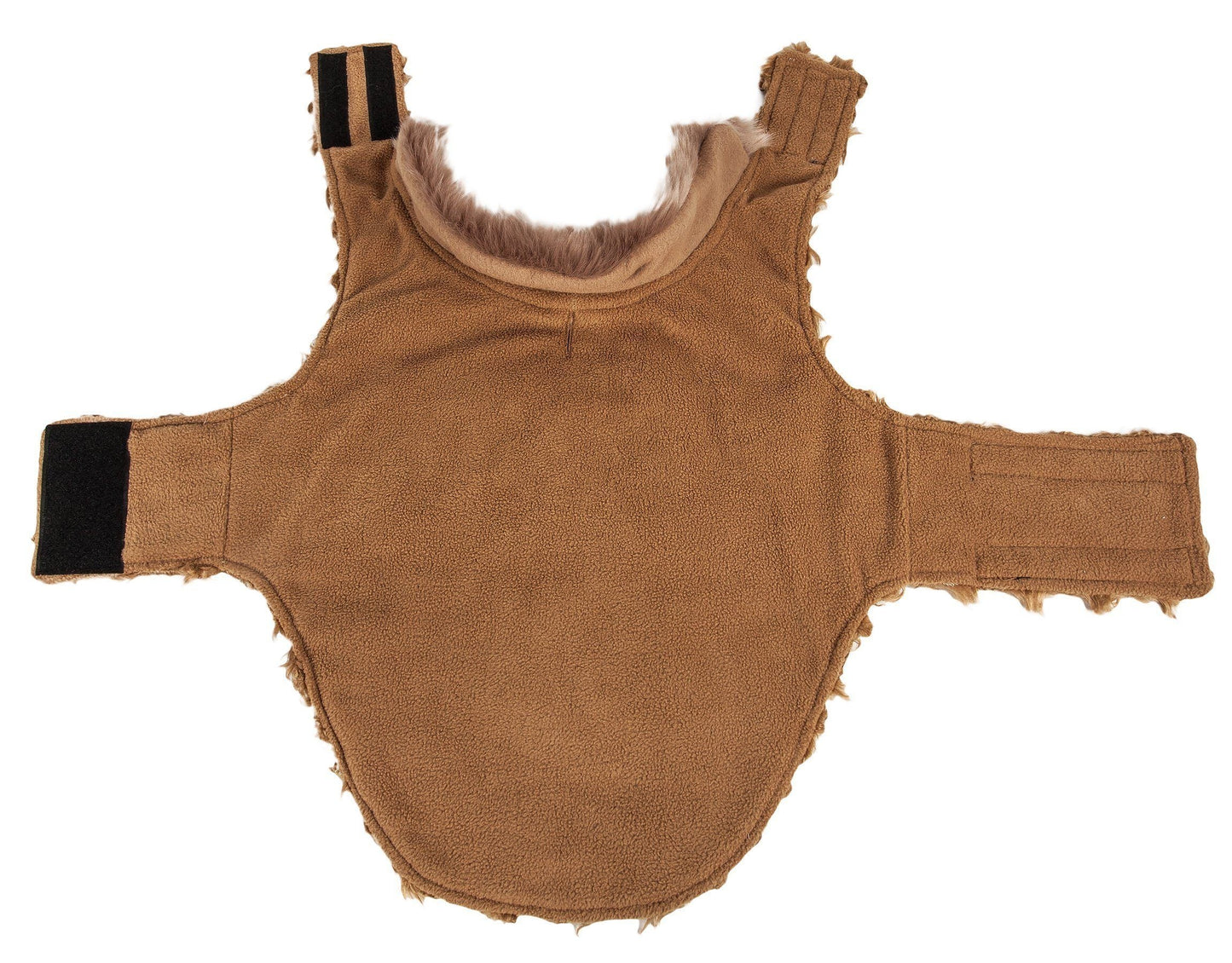 Brown protective vest on a white background