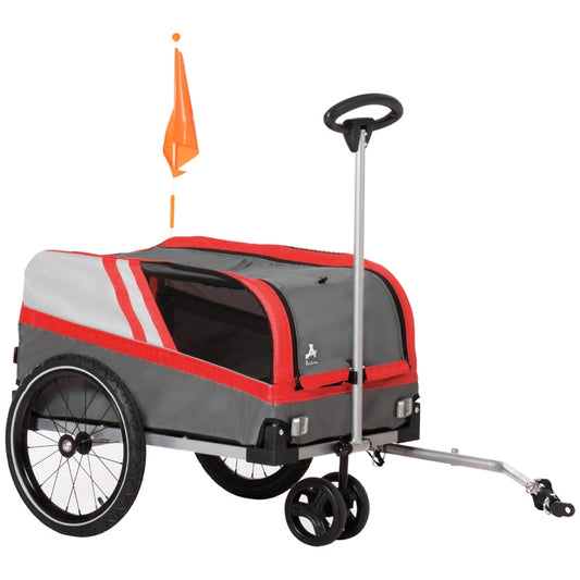 Pet Bike Trailer 2-in-1 Travel Stroller - Image 2