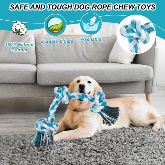 Safe and tough dog rope chew toys