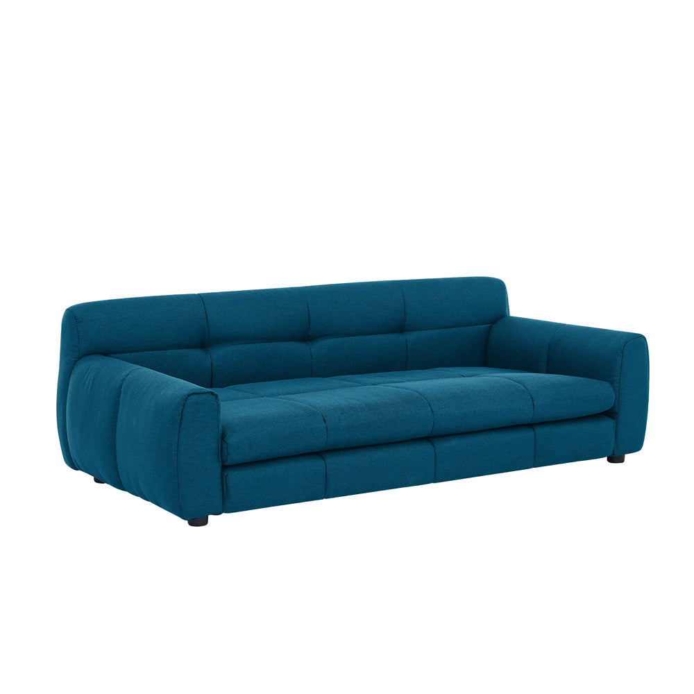 Blue sofa on a white background