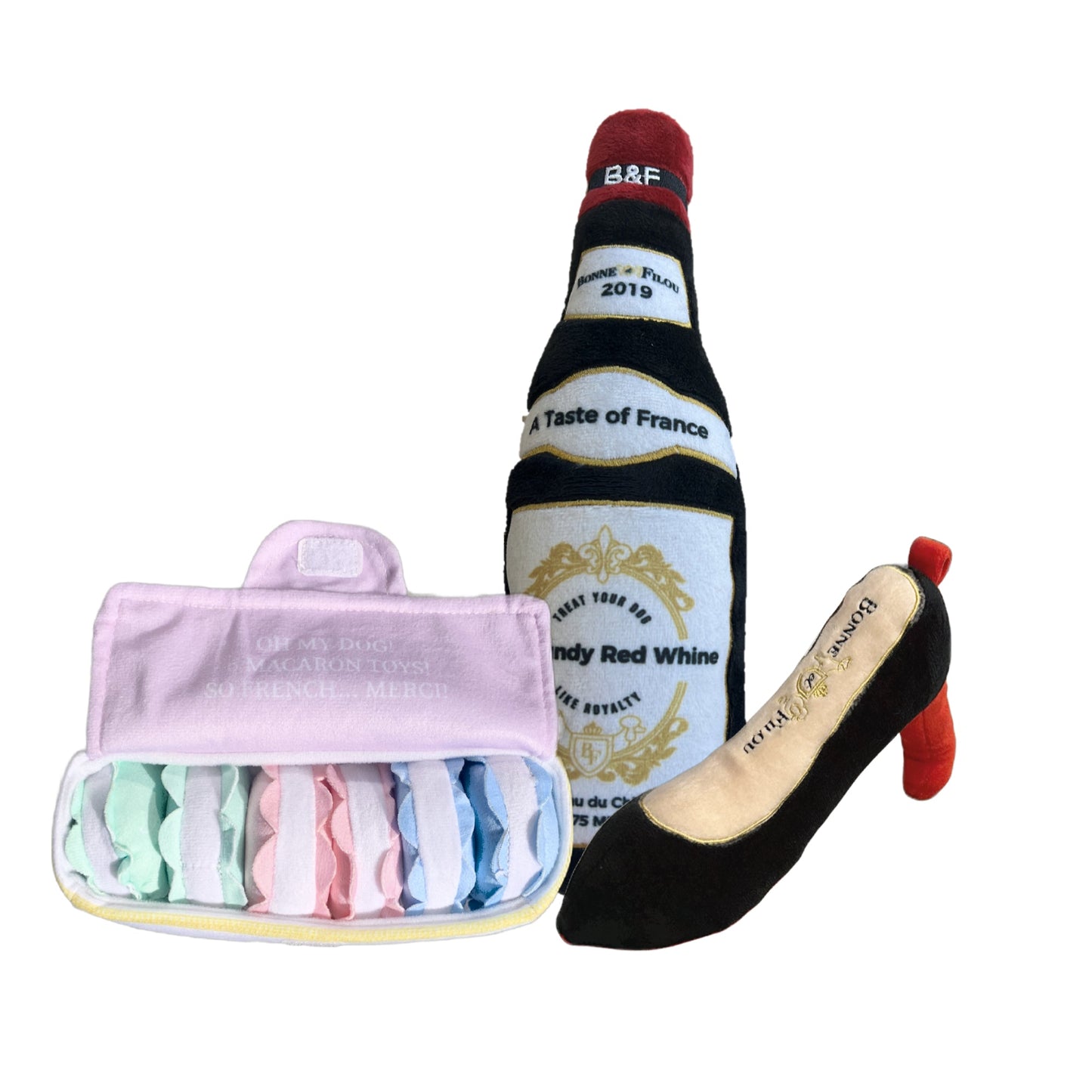 Plush Squeaky Dog Toy Set- Large - Image 1