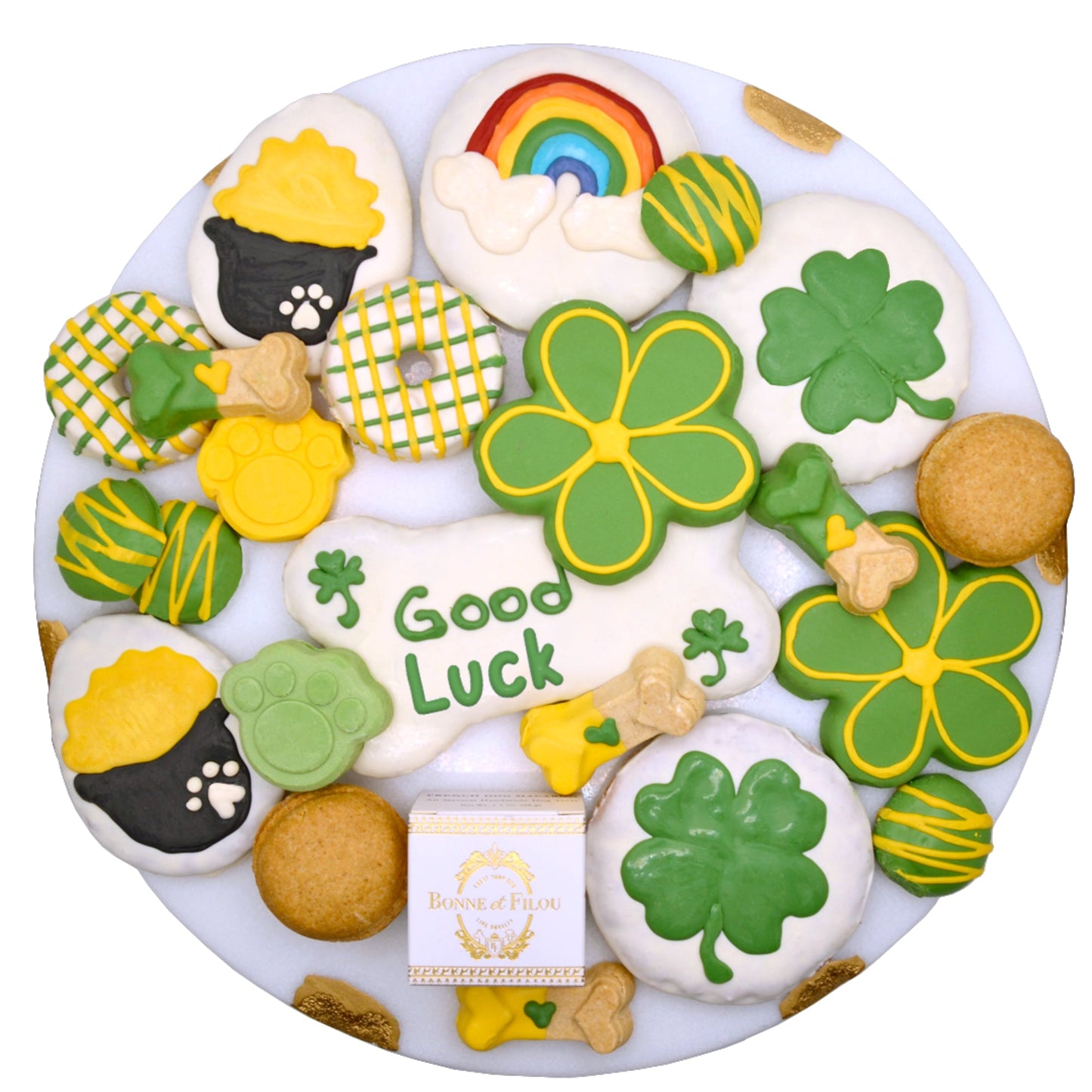 Good Luck Themed Dog Treats Gift Box - Image 1