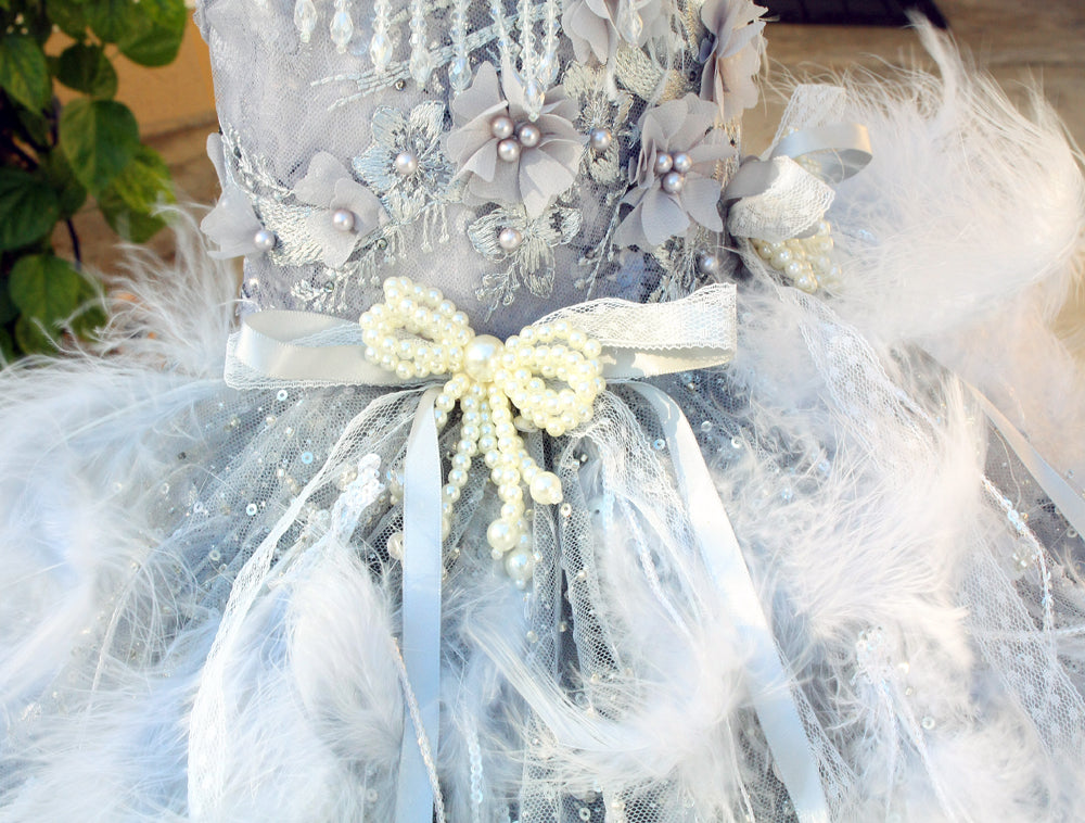 Feather Fantasy Pet Gown