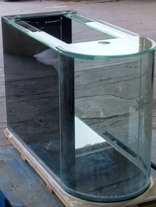 AQUA VIM 120-Gallon Reef-Ready Peninsula Aquarium Set | Rose Cherry Glass