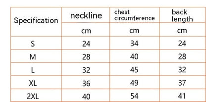 Winter Clothing Cotton Coat Dog Clothes Chest And Back Size Casual Cotton-padded Jacket Pet's Chest-back