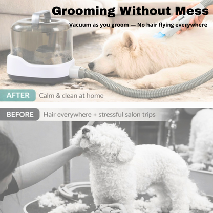 Salon Results at Home, Mess-Free | CalmCare™ Cordless Vacuum Grooming Kit by Dr. Milou