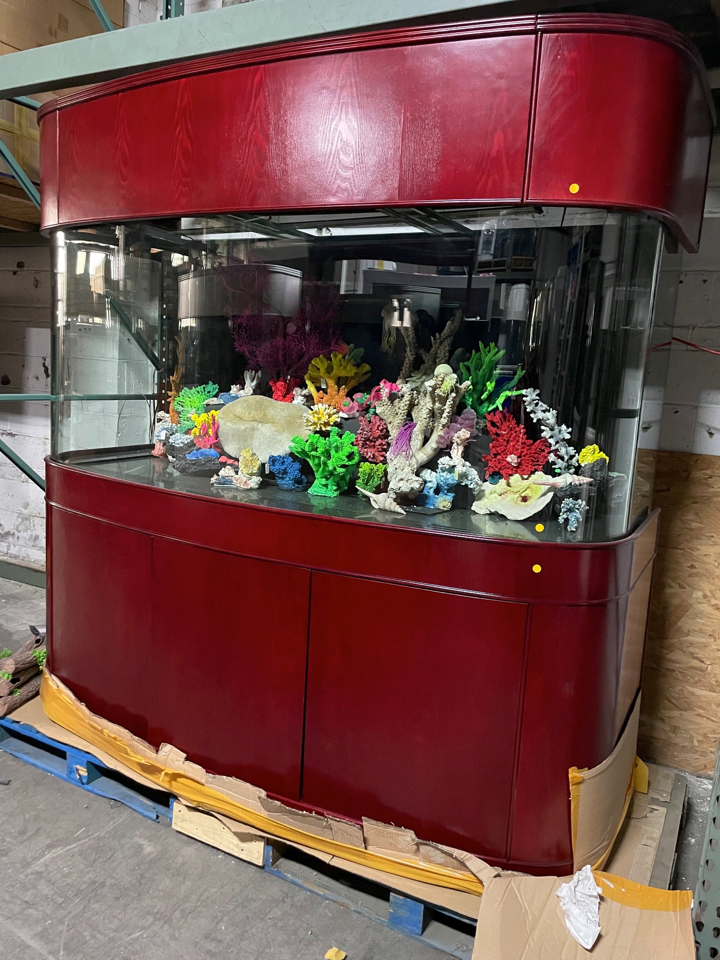 380 Gallon Seamless Glass Bowfront Reef-Ready Aquarium