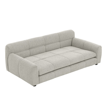 Gray sofa on a white background