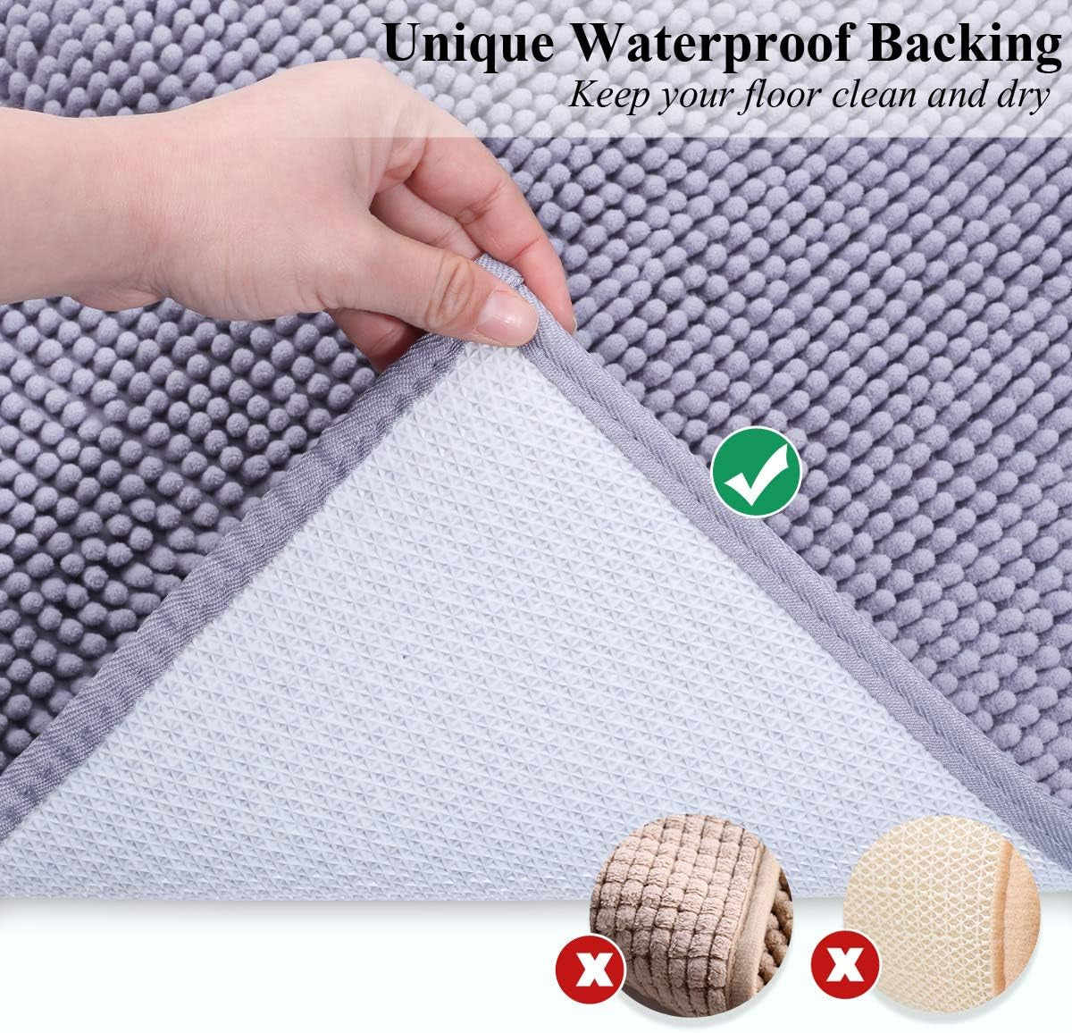 Cat Kitty Litter Rug with Waterproof Back