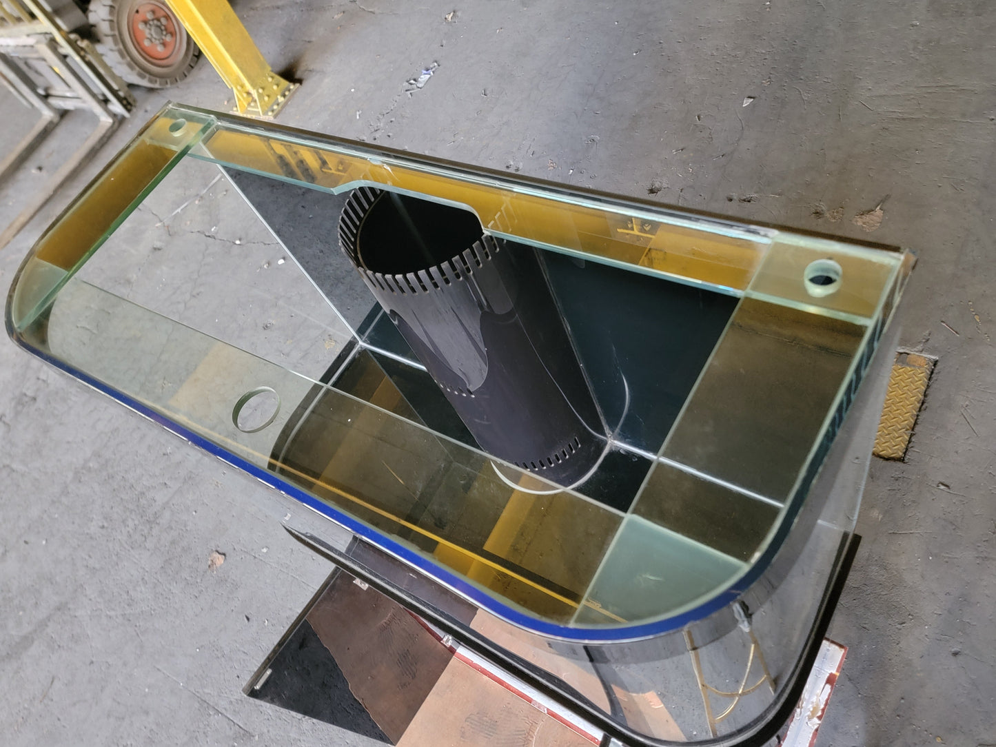 120g Curved Panoramic Flat Bowfront Glass Reef-Ready Aquarium in Gloss