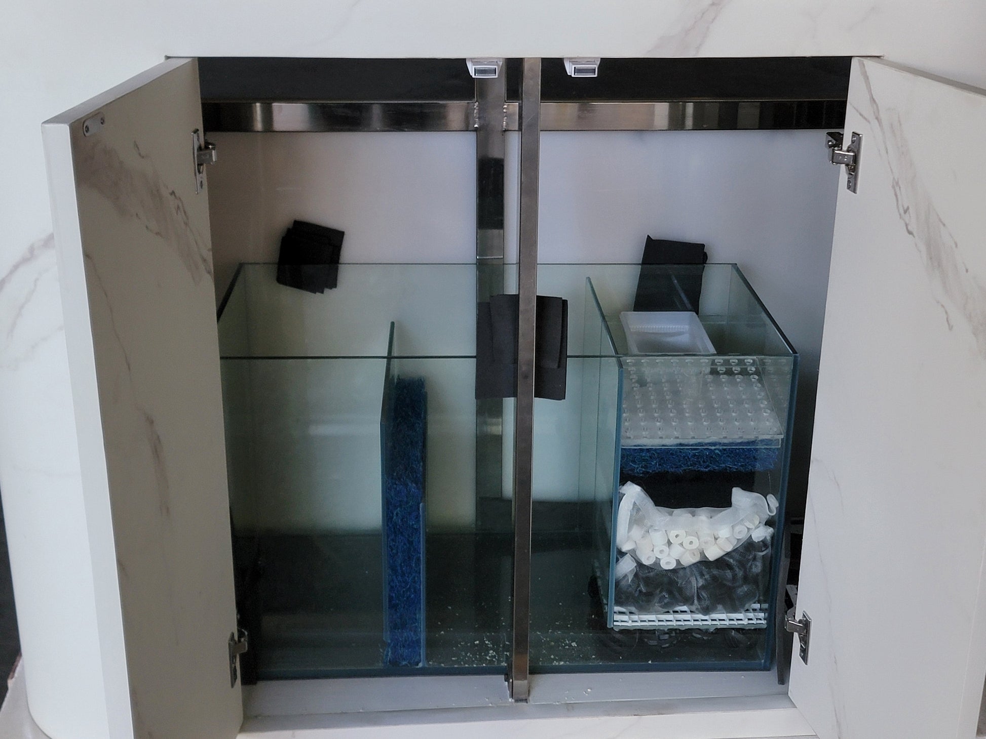 120g Curved Panoramic Flat Bowfront Glass Reef-Ready Aquarium