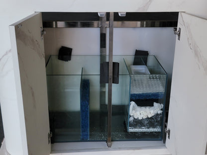 120g Curved Panoramic Flat Bowfront Glass Reef-Ready Aquarium