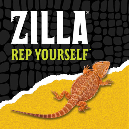 Lizard on a yellow background with 'Zilla' branding and text.