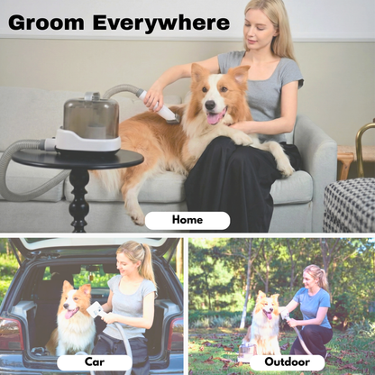Salon Results at Home, Mess-Free | CalmCare™ Cordless Vacuum Grooming Kit by Dr. Milou