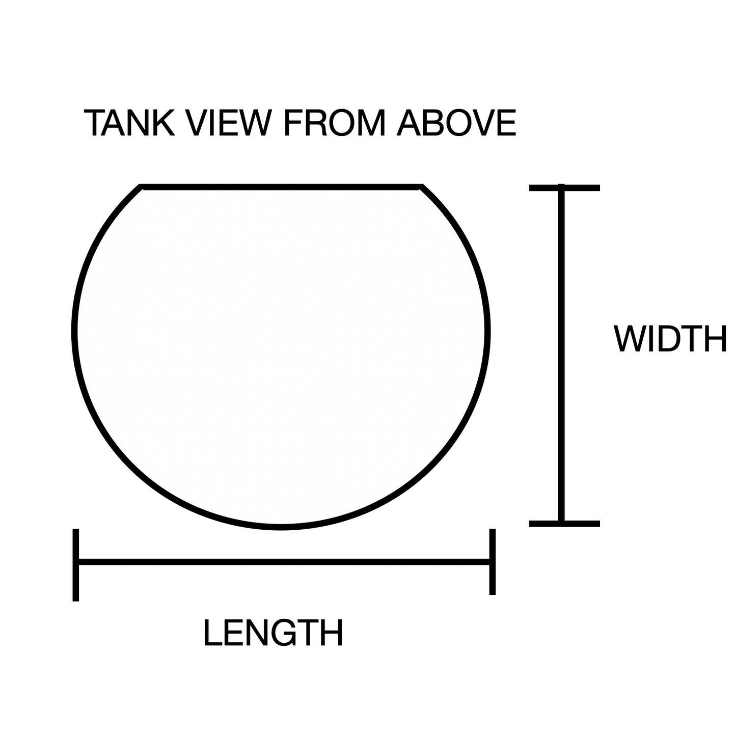 90 Gallon Glass 3/4 Cylinder Round Aquarium With Stand and Canopy