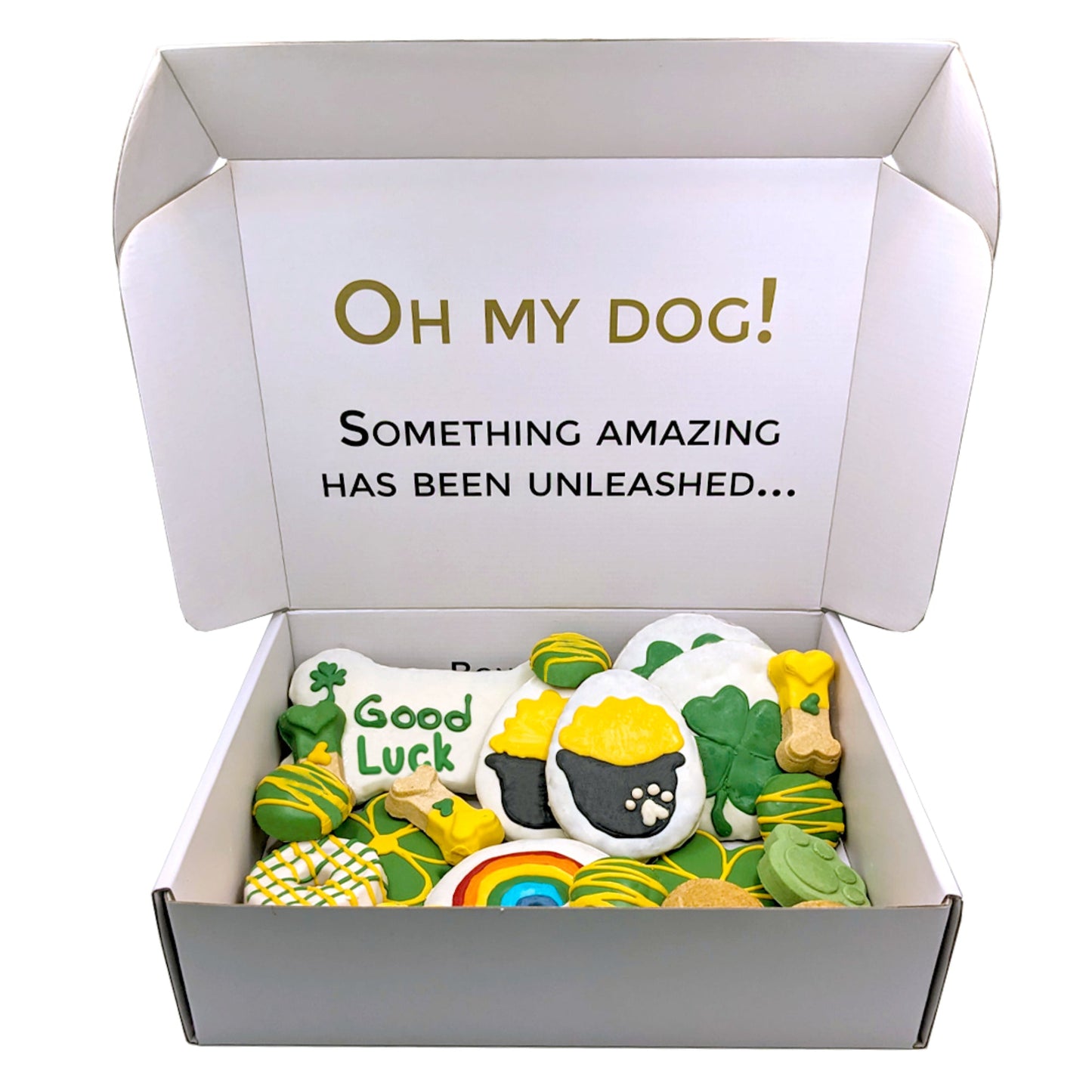 Good Luck Themed Dog Treats Gift Box - Image 3