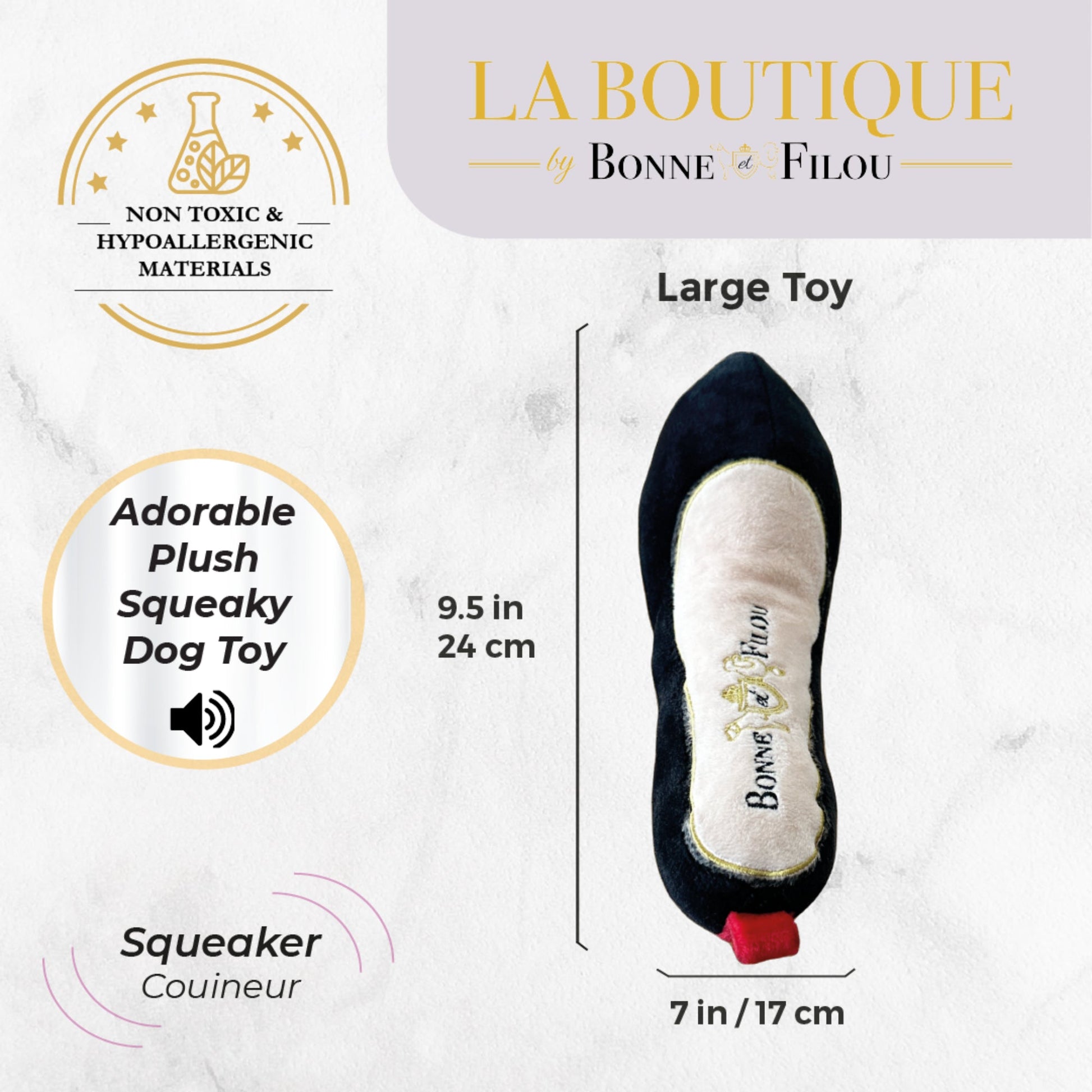 Plush Squeaky Dog Toy Set- Large - Image 3