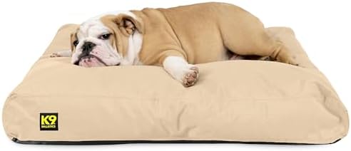 K9 Ballistics Tough Rectangle Pillow Dog Bed - Removable Cover, Washable, Durable &amp; Water Resistant Dog Bed - Small, Sage Green