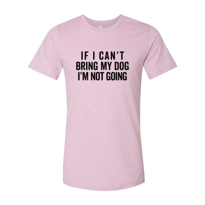 Pink t-shirt with black text on a white background