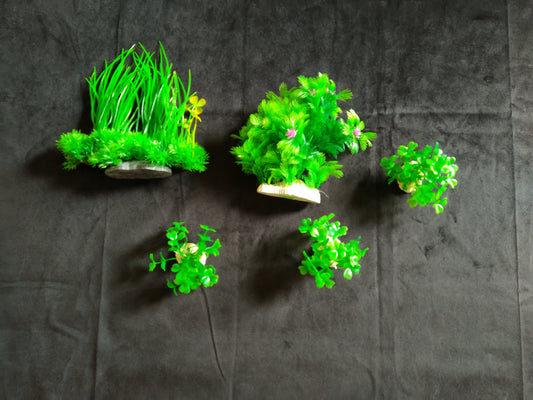 Premium Artificial Aquarium Plant Package for Fish Tank, 10 20 Gallon