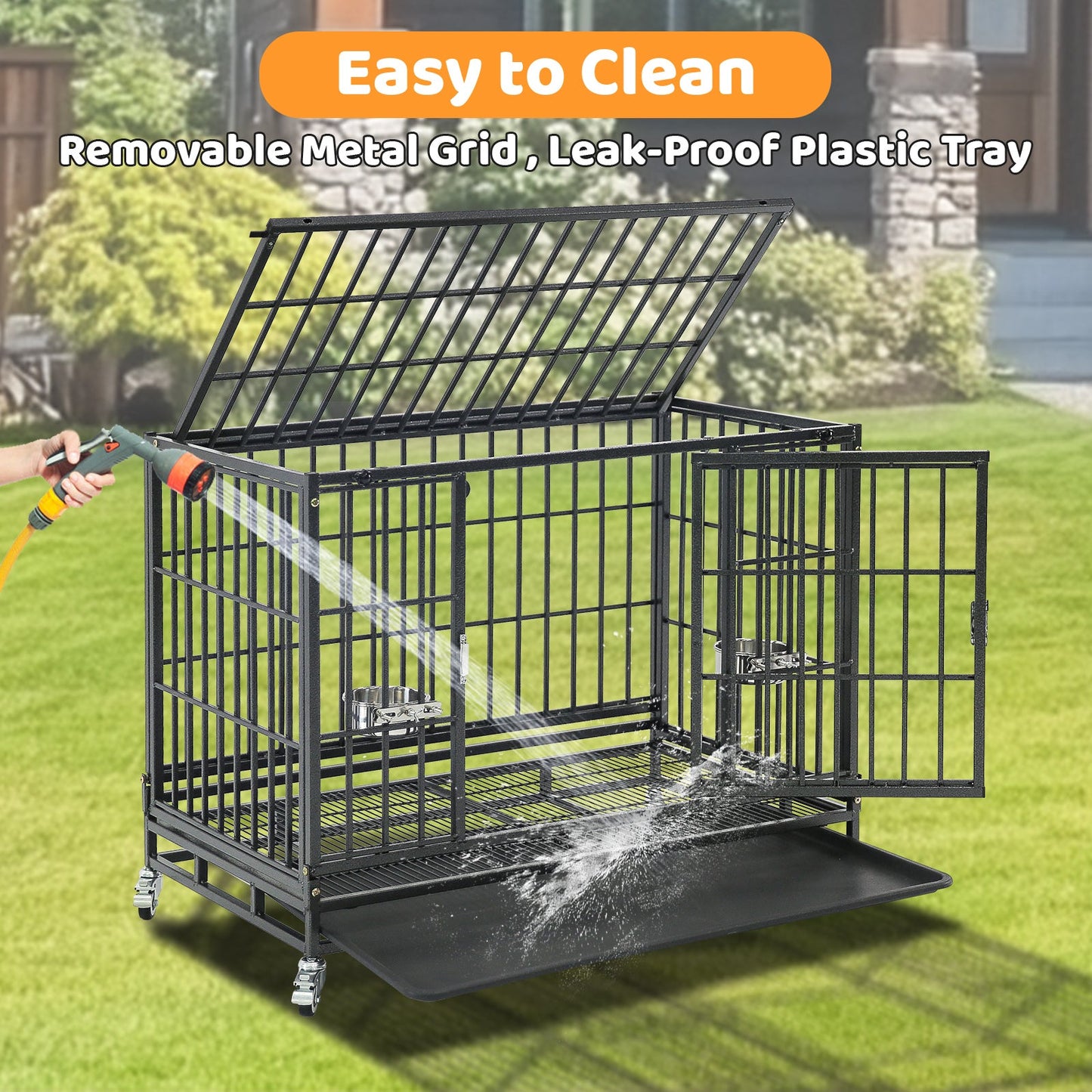  Stackable Heavy Duty Dog Crate