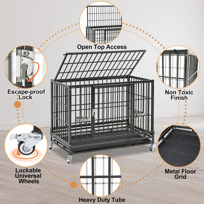  Stackable Heavy Duty Dog Crate