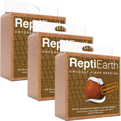ReptiEarth Coconut Fiber Bedding Breeder Block - 3 pack