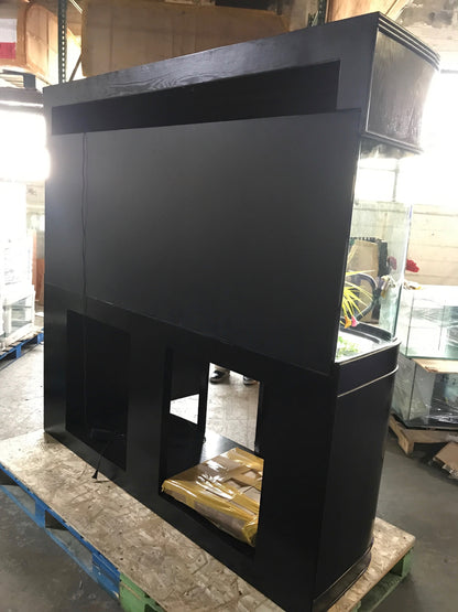 WARRANTY INCLUDED! 215 gallon GLASS bow front aquarium fish tank