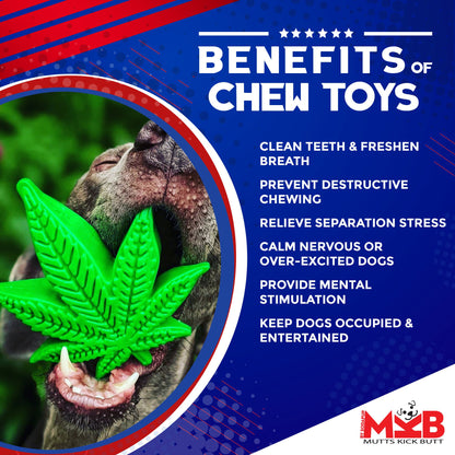Colorado Maple Leaf Nylon Dog Chew Toy for Aggressive Chewers | USA Made
