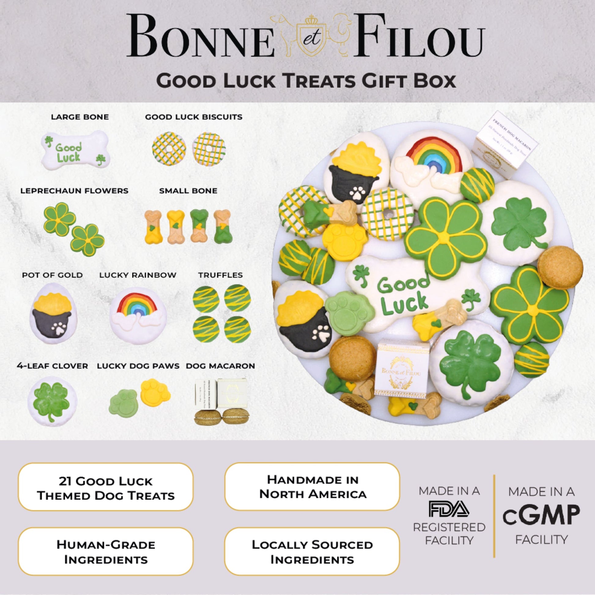 Good Luck Themed Dog Treats Gift Box - Image 4