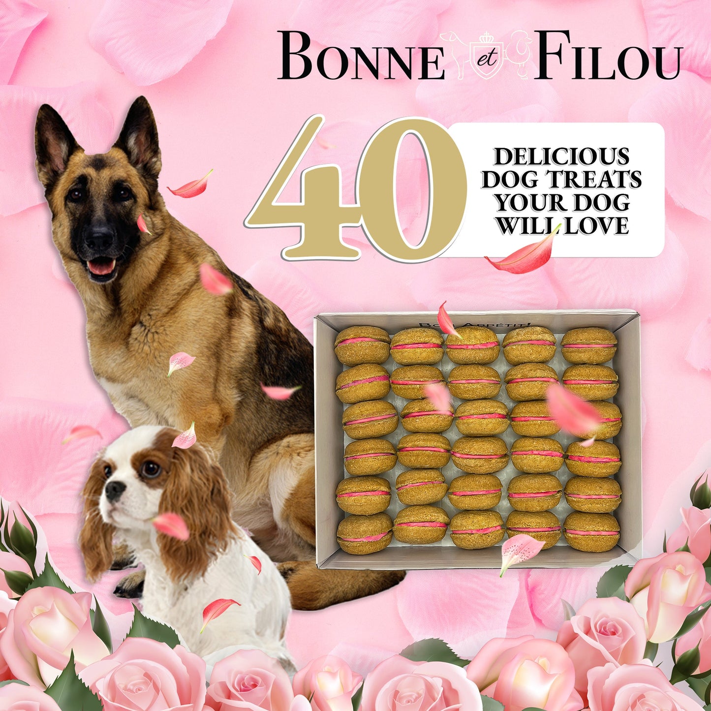 40 Count Dog Macaron Treats Gift Box - Image 5