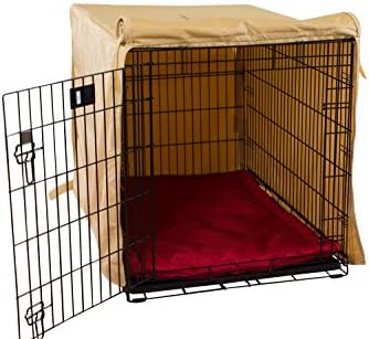 K9 Ballistics Tough Crate Cover™ - 36 Inch Dog Crate Cover Durable Pet Kennel Cover Universal Fit for Wire Dog Crate (Black)