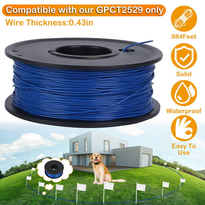 656 Feet 0.43in Dog Fence Wire Copper Boundary Wire for GPCT2529 Dog Fence System