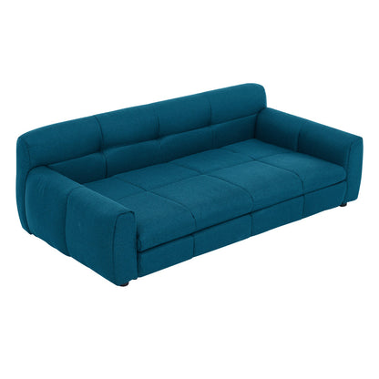 Blue sofa on a white background