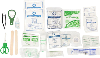 Display of products in first aid kit