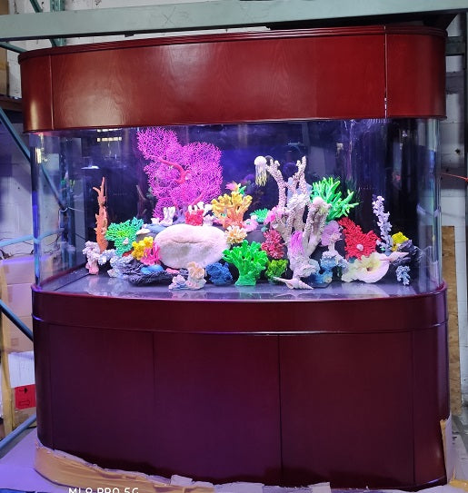 380 Gallon Seamless Glass Bowfront Reef-Ready Aquarium