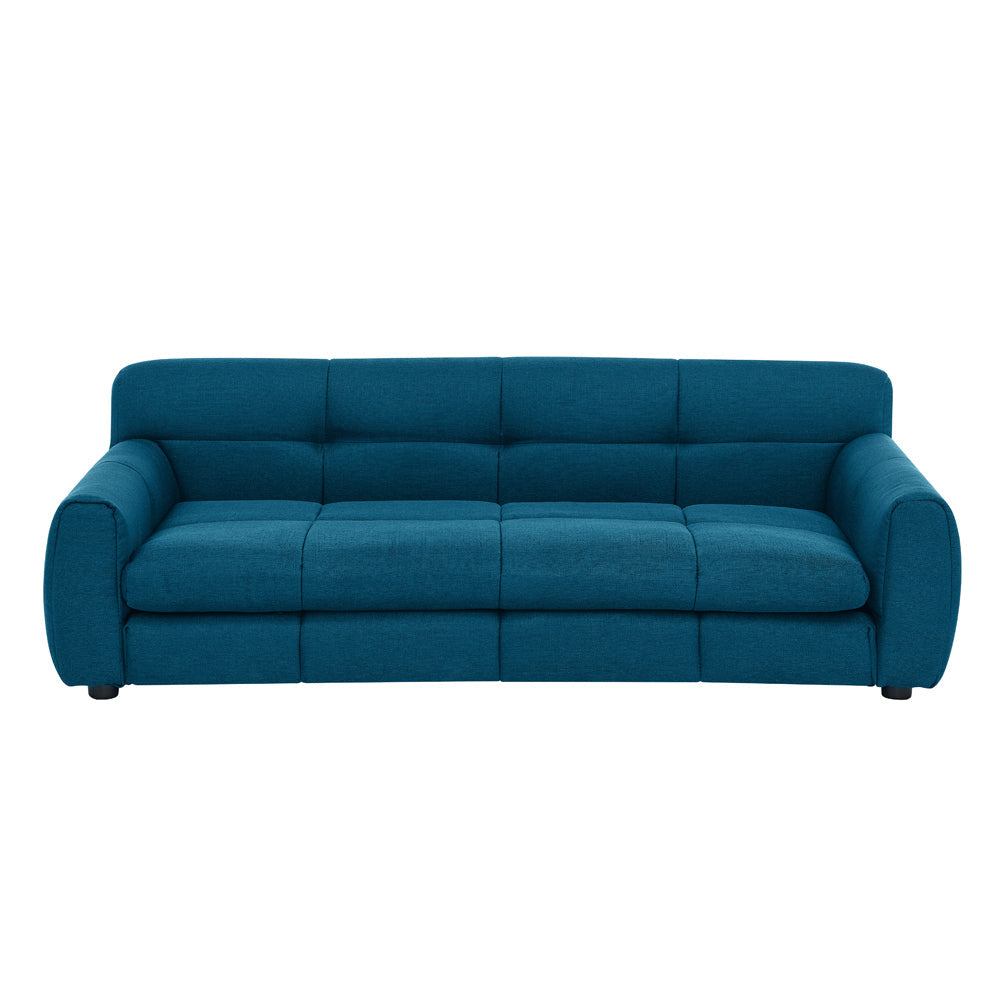 Blue sofa on a white background
