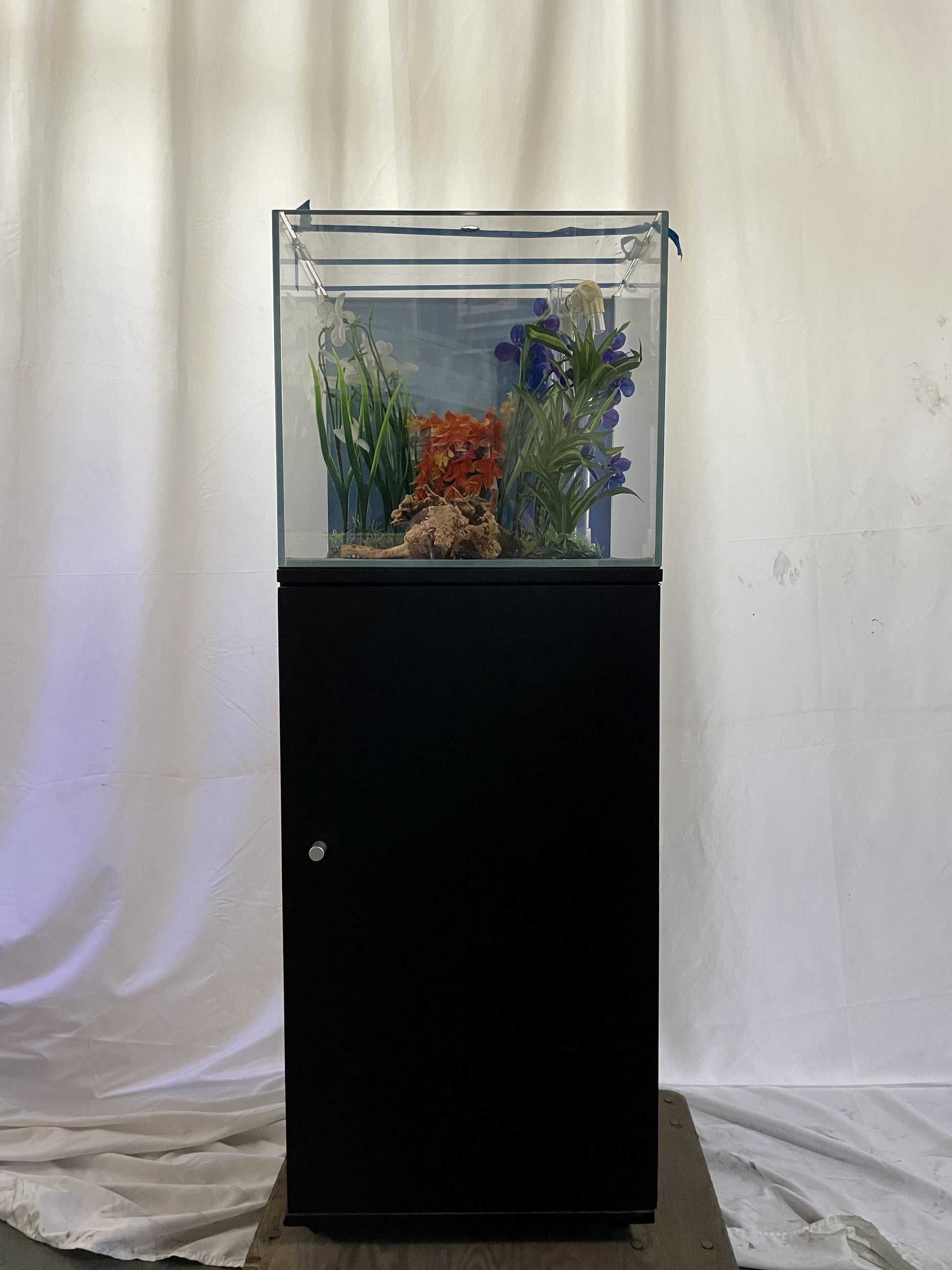 ULTRA CLEAR GLASS - 18 gallon cube fish tank aquarium full setup 